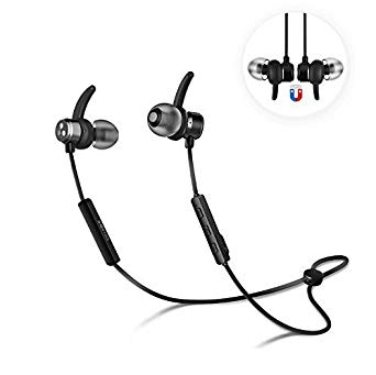 Bluetooth Headphones, Syllable D3X Wireless Earbuds Sports In Ear Sweatproof Noise Cancellation Earphones Bluetooth V4.2 Secure Fit Design with Mic for Running, Gym & Workout