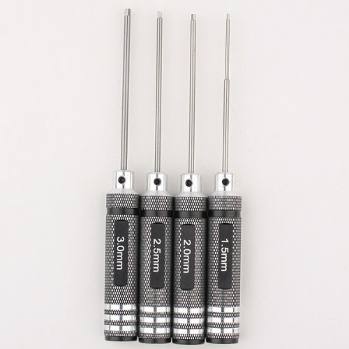 Neewer® 4 in 1 Titanium Nitride TiNi Hex Driver Wrench Set 1.5mm Wrench 2mm Wrench 2.5mm Wrench 3.0mm Wrench