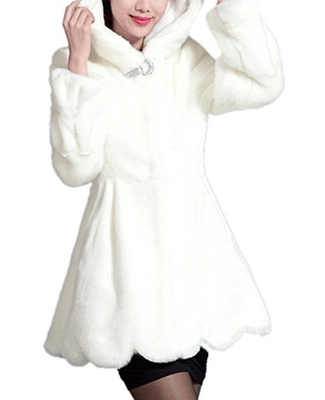 Women's Winter Elegant Outerwear Thick Faux Fur Coat