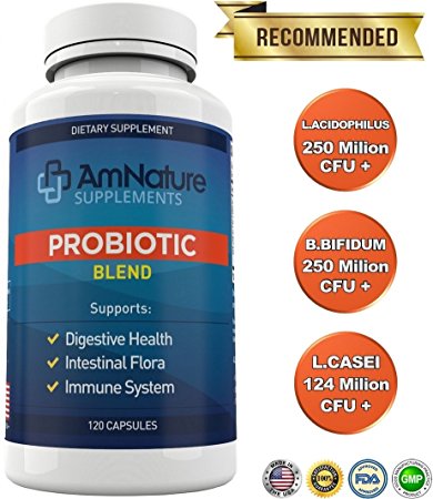 Probiotic Blend - Almost a Billion Probiotics - Microorganisms Essential For Overall Health And Well Being, Support Digestive Health, Immune System and Intestinal Flora, 120 Capsules, 4 Month Supply