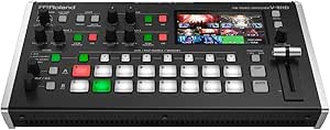 Roland V-8HD Mélangeur Vidéo, Travail en HDMI, Commutation automatique assistée & Ultra mobile, léger et efficace