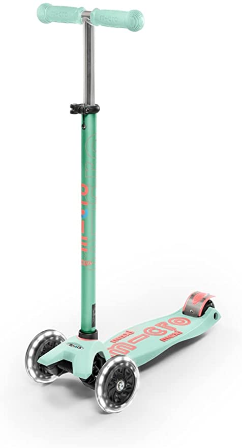 Micro Kickboard - Maxi Deluxe LED 3-Wheeled, Lean-to-Steer, Swiss-Designed Micro Scooter for Kids with LED Light-up Wheels, Ages 5-12