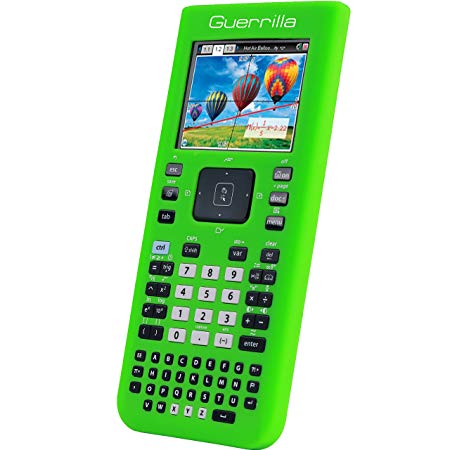 Guerrilla Silicone Case for Texas Instruments TI Nspire CX/CX CAS Graphing Calculator, Green
