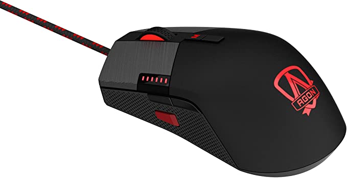 Agon Tournament-Grade RGB Gaming Mouse, OMRON Switches (L&R), 16000 DPI, Customizable Buttons   On-The-Fly DPI Change, Dedicated DPI Shift, Adjustable Weight, Light FX Sync, G-Tools Software (AGM700)