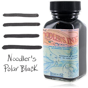 Noodler's Polar Bulletproof, Eel Fountain Pen Ink - Black