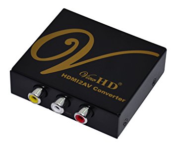 ViewHD Premium Quality HDMI to Composite | AV Universal Converter for PAL & NTSC Standard TV (HDMI to AV Converter Metal Case (VHD-168))