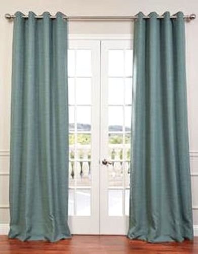 Gorgeous Home (#32) 1 PANEL SOLID TEAL BLUE THERMAL FOAM LINED BLACKOUT HEAVY THICK WINDOW TREATMENT CURTAIN DRAPES SILVER GROMMETS * AVAILABLE IN DIFFERENT SIZES * (84" LENGTH)