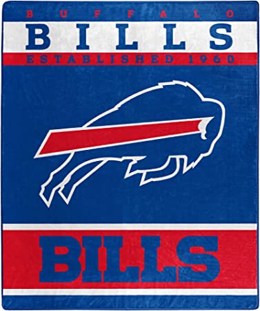 Northwest NFL Polyester Raschel Throw Blanket 50X60 Inch, Buffalo Bills