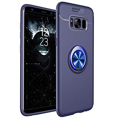 Heavy Armor Samsung Galaxy S8 Case Ring Holder Kickstand Magnetic Base Dual Layer Car Mount Rotable Dual Layer Protective Hard Shell PC Bumper Samsung Galaxy S8 Plus (6, Samsung Galaxy S8)