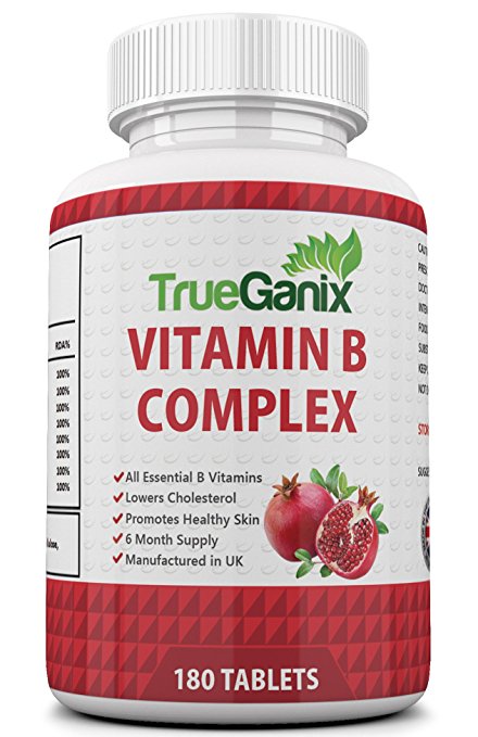 Vitamin B Complex | 180 High Strength Tablets | 6 Month Supply | Vitamin B Complex Tablets Balance Your Cholesterol And Support A Healthy Lifestyle | 100% Risk Free | Manufactured In The UK | Suitable For Vegetarians