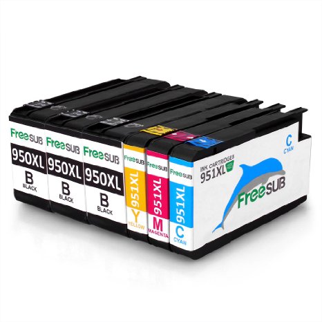 FreeSub 1 Set2 Black Replacement For HP 950XL 951XL Ink Cartridge Compatible With HP HP Officejet PRO 8600 8610 8620 8630 8640 8660 8615 8625 251dw 276dw