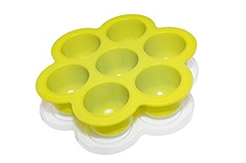 Exclusive MADE-IN-USA - Popfex Silicone Storage Container and Freezer Tray with Lid for Homemade Baby Food and More - BPA Free, Premium 100% FDA Food Grade Silicone - Supports US Jobs