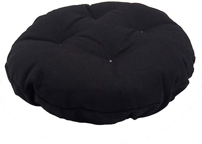 Augld Bar Stool Covers -Anti-Slip Padded Round Bar Stool Cushion 14" Black