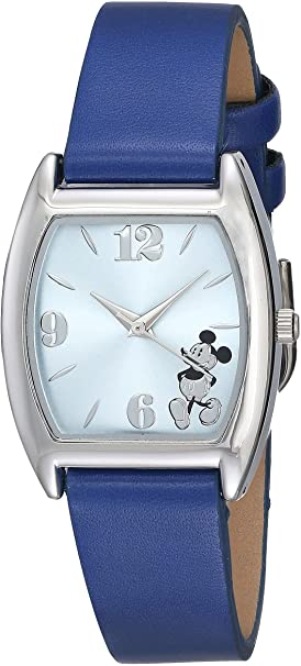 Disney Unisex MK1043 Mickey Mouse Light Blue Sunray Navy Strap Watch