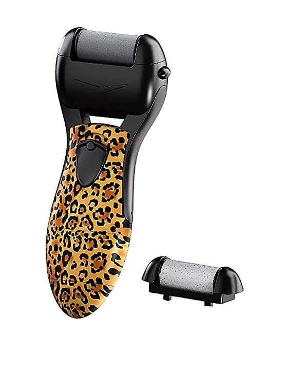 Personal Pedi Water Proof Electronic Hand and Foot File and Callus Remover (Leopard)