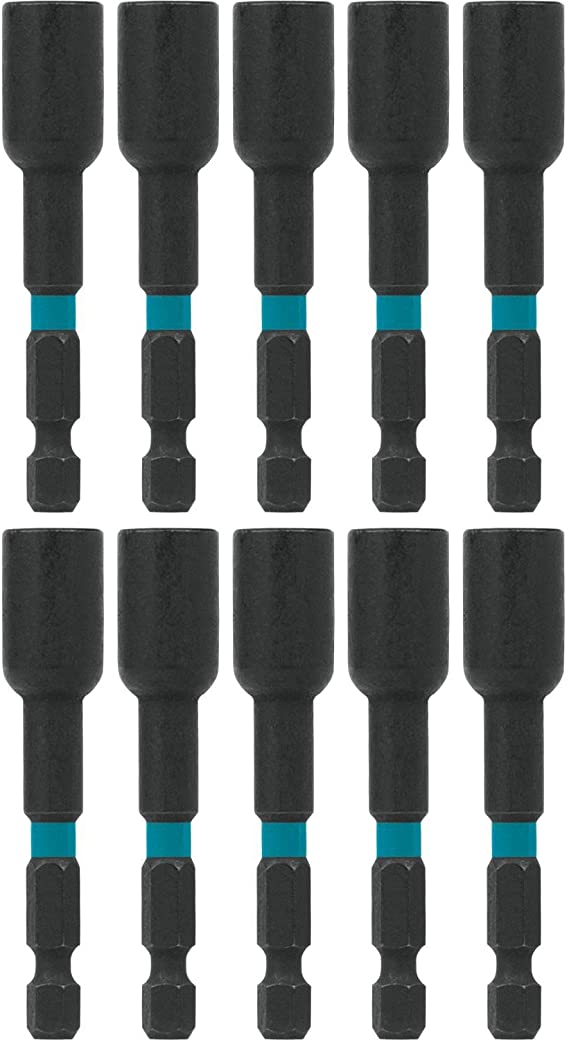 Makita A-97178 Impactx 5/16″ x 2-9/16″ Magnetic Nut Driver, 10 Pack, Bulk