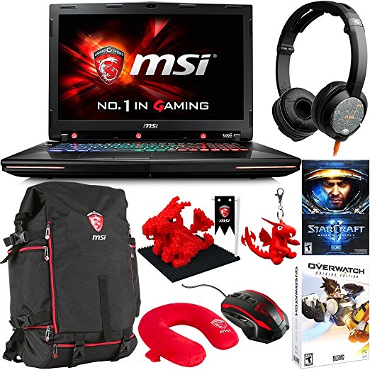 MSI GT72S G Tobii-805 17.3" Gaming Laptop - Core i7-6820HK Skylake, GTX 980M 8GB VRAM G-SYNC, 32GB RAM, 1TB HDD, 256GB SSD   Gaming Bundle