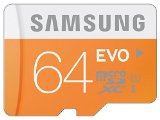 Samsung 64GB EVO Class 10 Micro SDXC up to 48MBs with Adapter MB-MP64DAAM