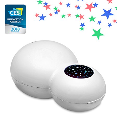 ZAQ Sky Aroma Essential Oil Kids Diffuser LiteMist Ultrasonic Aromatherapy Humidifier - Starry Sky Projection (White)