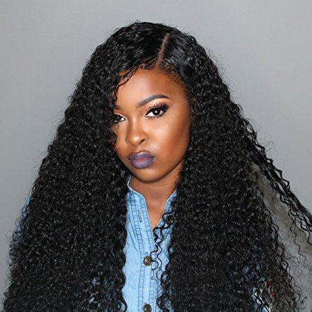 SuperNova Brazilian Long Curly Virgin Hair Bundles with 13x4 Full Lace frontal Unprocessed Curly Hair Extensions (22 24 26 20inch)