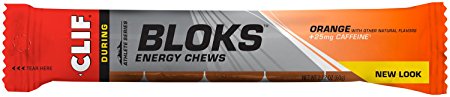 CLIF BLOKS Energy Chews - Orange - (2.1 oz, 18 Count)