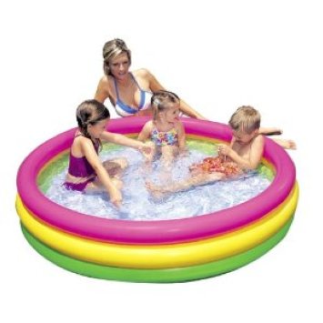 Intex Kiddie Pool - Kid's Summer Sunset Glow Design - 58" x 13"