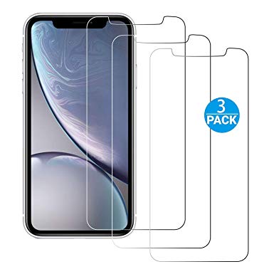 iATO iPhone X / XS / 11 Pro Screen Protector. Shatterproof & Scratchproof 9H Hardness Tempered Glass Screen Protector for Face Down Phone Drop Screen Protection with Easy Installation Kit for 2019 iPhone 11 Pro & iPhone XS / X, 5.5" Screen. Pack of 3