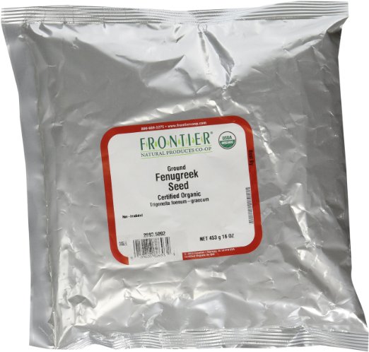 Frontier Natural Products 2693 Fenugreek seed powder, organic 16oz