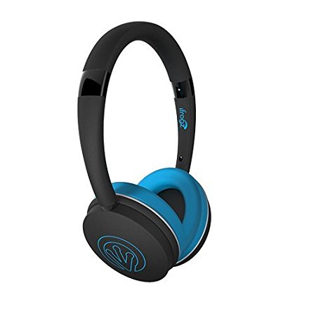 iFrogz IFRFRH-BL0 FreeRein Reflect Wireless Bluetooth Headphones, Blue