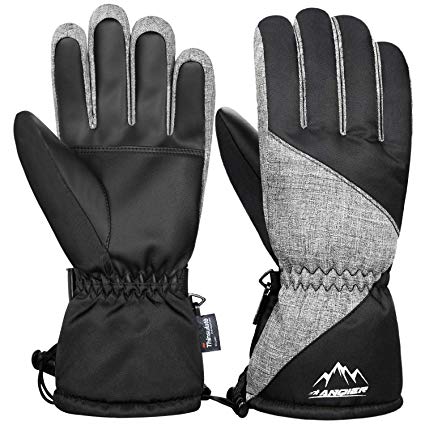 LANYI Winter Gloves for Women Men Waterproof Thermal Ski Gloves Thinsulate Snowboard Driving Warm Cold Weather Snow Gloves