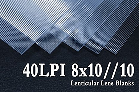 8x10//10 Flip Lenticular Lens Blanks w/ Instructions (Qty: 10)
