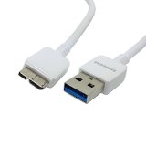 Samsung Micro-USB 30 Data Cable for Galaxy S5 and Note 3 N9000 - Non-Retail Packaging - White