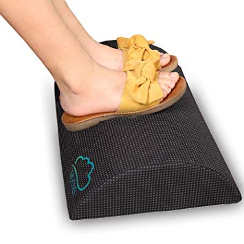 Modvel Foot Rest Foam Cushion – Under The Desk Footrest for Comfort at The Office, Non-Slip with Leg Clearance, Ergonomic Foot Stool for Sore Feet, Double Sided for Exercise, (MV-125)