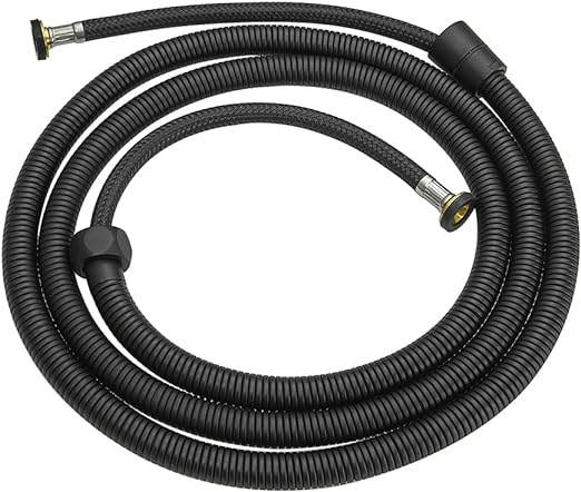 Weirun Extra Long Explosion-proof Shower Hose 79 Inch Flexible and No Tangles Stainless Steel Handheld Shower Head Hose Replacement Bidet Sprayer Hose, Matte Black