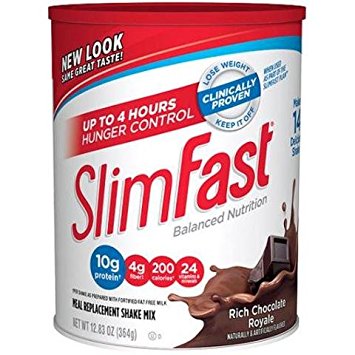 Slim Fast Rich Chocolate Royale Shake Mix Powder, Pack of 2 ,Slim-rhgh