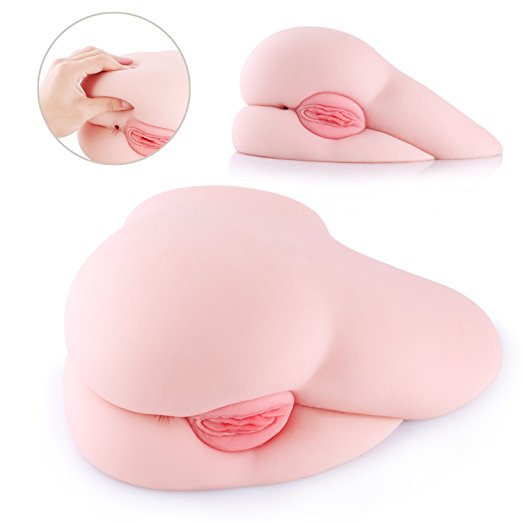 SINLOLI Male Masturbator Life Size Sex Toy,3D Realistic Spoons Sex Position Pussy Anal Ass Doll for Male Masturbation(5.4 Pounds)