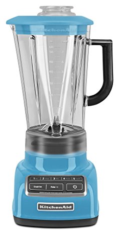 KitchenAid KSB1575CL 5-Speed Diamond Blender with 60-Ounce BPA-Free Pitcher - Crystal Blue