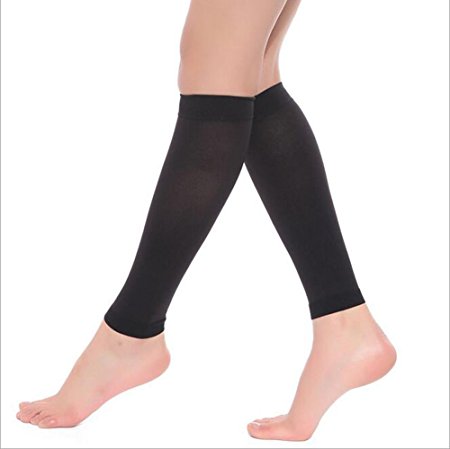 Compression Socks & Stovepipe Stockings Slimming Leggings for Women -1280D Grade Pregnancy Socks 20-30mmHg-30-40mmHg,Treatment For Swelling,Varicose Veins (L, Black)