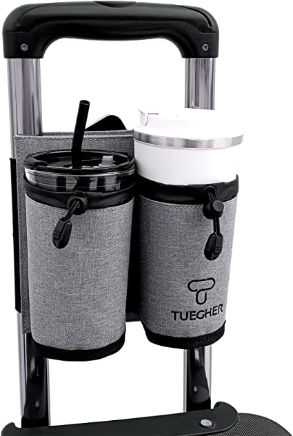  Tuegher 3 in 1 Travel Luggage Cup Holder, Luggage