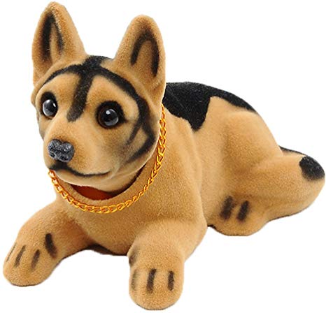 Ebow Dashboard Head Dogs Nodding Heads Car Dash Ornaments Puppy for Car Vehicle Decoration(Shepherd)