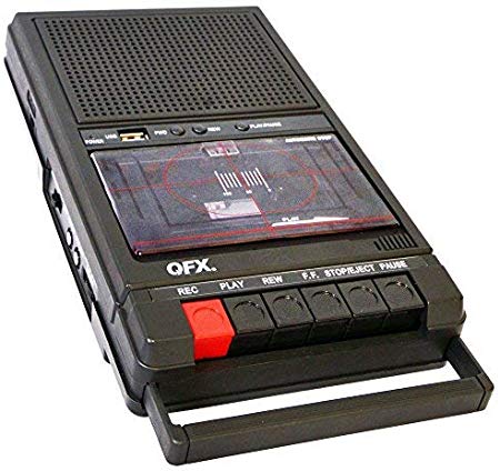 QFX RETRO-39 Shoebox Tape Recorder with USB Player