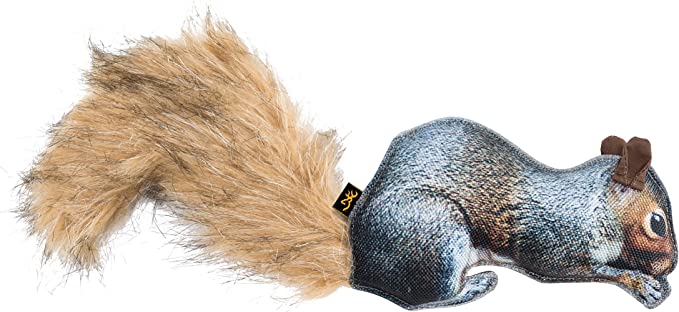 Browning Squirrel Squeaker Toy | Grey, Squirrel Fabric Squeaker (P13200199)