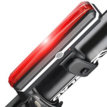 Lonew Ultra Bright Bike Light 120T USB Rechargeable Bicycle Tail Light. waterproof Red High Intensity Rear LED Accessories Fits On Any Road Bikes, Helmets. 6 Lighting modes Safety Flashlight.