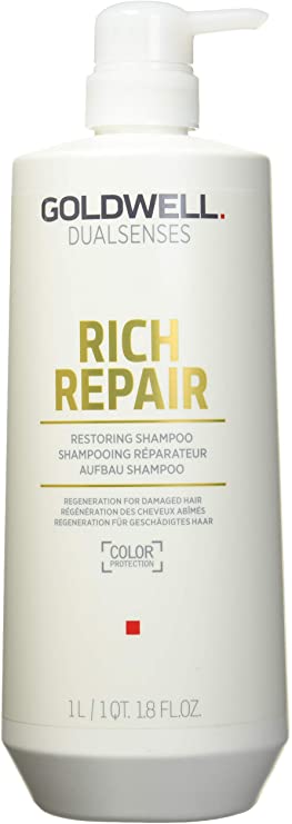 Goldwell Dualsenses Rich Repair Restoring Shampoo, 1000 Ml/33.8 Oz, 33.8 ounces
