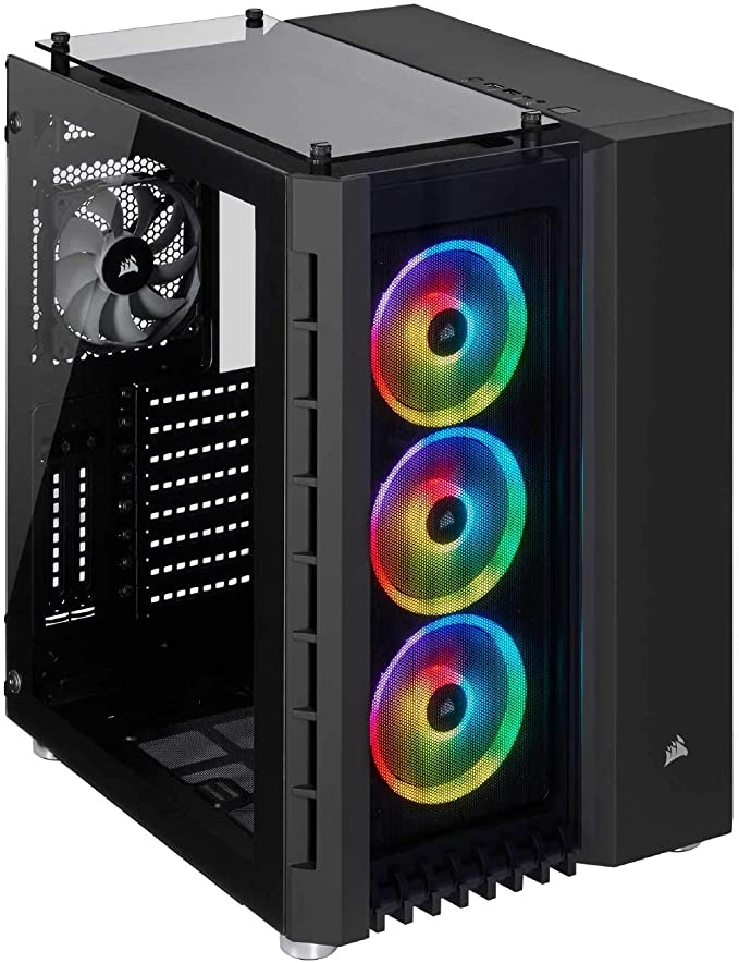 Corsair Crystal Series 680X RGB High Airflow Tempered Glass ATX Smart Gaming Case - Black