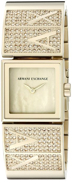 Armani Exchange Womens AX4209 Laine Analog Display Analog Quartz Gold-Tone Watch