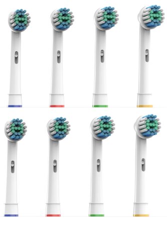 Generic New Replacement Toothbrush Heads for Oral B Precision Clean, 8 Pack [8, 12, 20 Packs Available]
