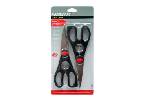 Farberware Black-Handled Kitchen Shears (Set of 2)