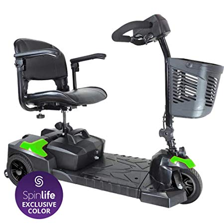 Drive Medical Scout Compact Travel Power Scooter, 3 Wheel, Green