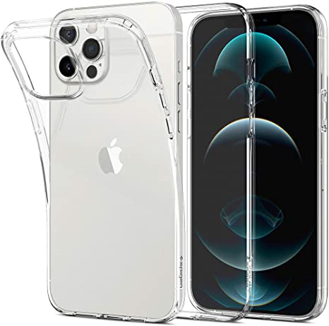 Spigen Liquid Crystal Works with Apple iPhone 12 Pro Max Case (2020) - Crystal Clear